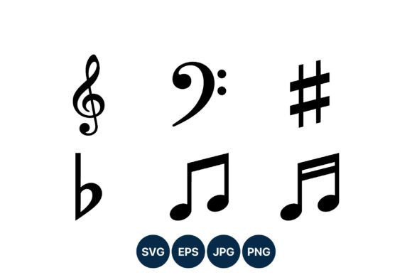 Download Music Notes Treble Bass Clef Vector - Treble Collection