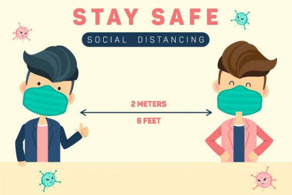 Download Stay Safe, Social Distancing Graphic - Graphic Collection