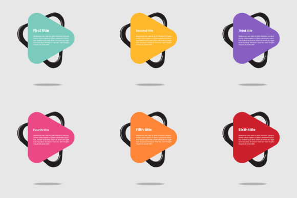 Download Infographic Template with 3d Shape. - Graphic Collection