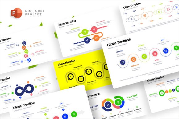 Download Circle Timeline Infographic Presentation - Graphic Collection