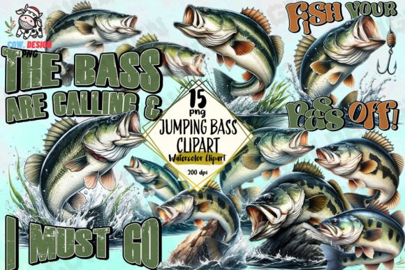 Download Jumping Bass Clipart PNG Graphics - Graphic Collection