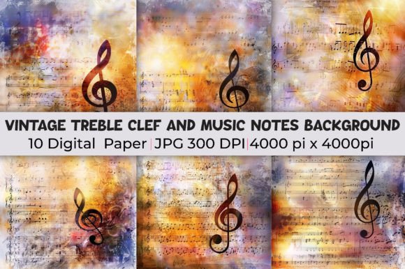 Download Treble Clef and Music Notes Backgrounds - Treble Collection