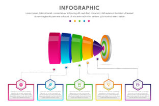 Download Infographics Arrow Projectil Hexagon - Graphic Collection