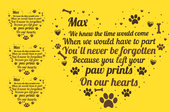 Download Pet Memorial Gift Card Graphic Design - Graphic Collection