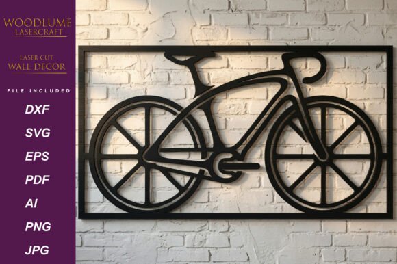 Download Laser Cut Bicycle Wall Panel SVG - Panel Collection