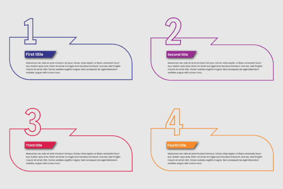 Download Infographic Template with Business - Graphic Collection