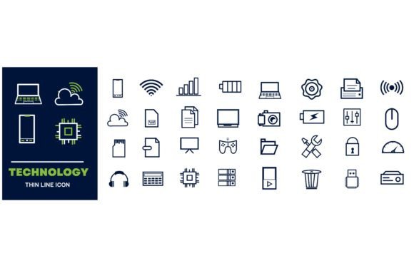Download Technology Data Analytics Icon Set - Premium Resources