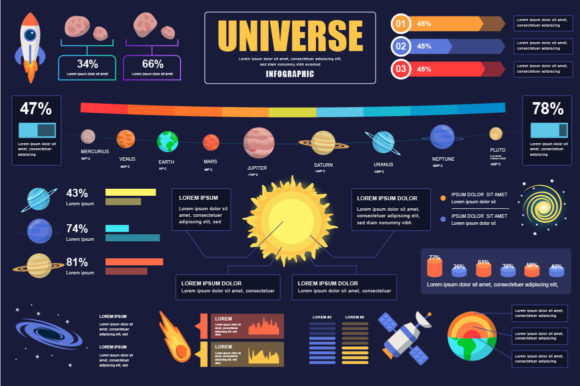 Download Universe Infographic Design Template - Graphic Collection