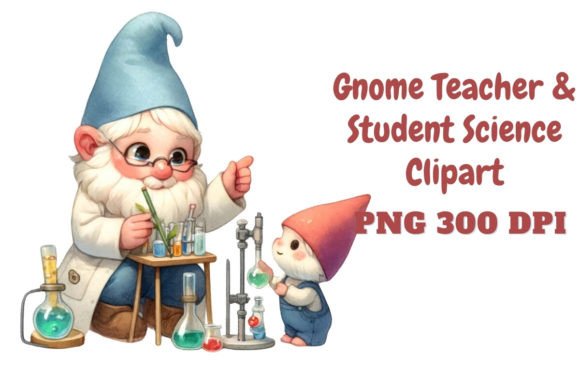 Download Gnome Teacher &amp; Student Science Clipart - Student Collection