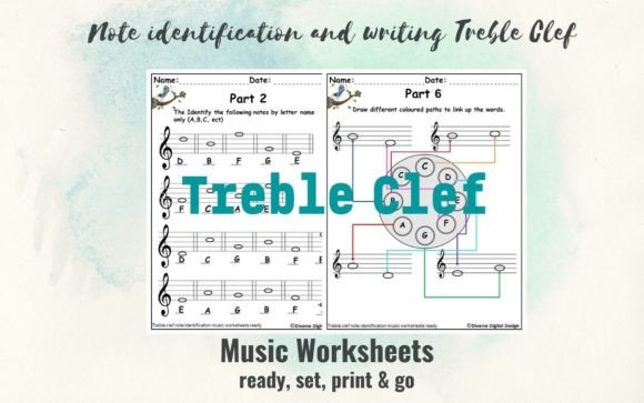 Download Note Identification Treble Clef Graphic - Graphic Collection