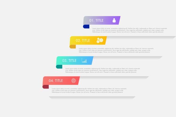 Download Isometric Infographics Steps Background - Graphic Collection