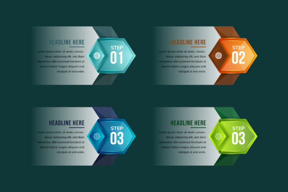 Download Arrow Infographic Hexagon Transparency - Graphic Collection
