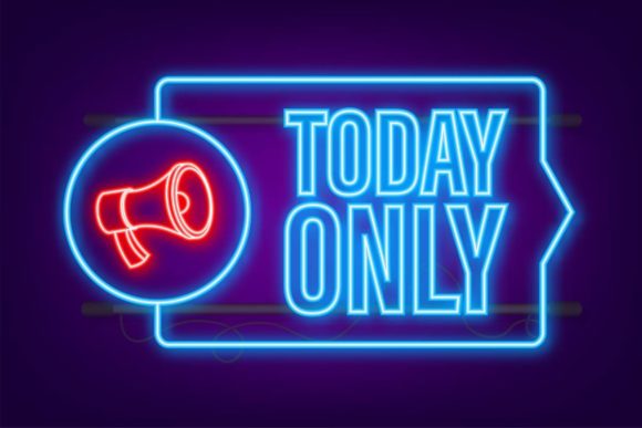 Download Flat Today Only Megaphone for Promotion - Promotion Collection