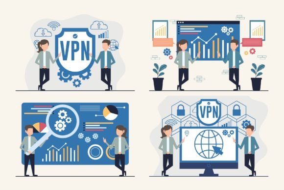 Download Business Analytics and VPN Illustrations - Analytics Collection